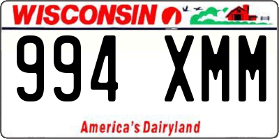 WI license plate 994XMM