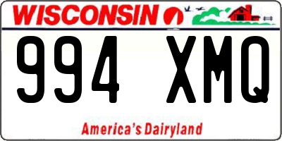 WI license plate 994XMQ
