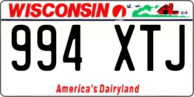 WI license plate 994XTJ