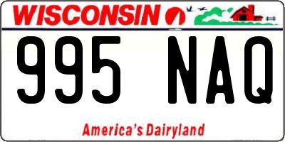 WI license plate 995NAQ