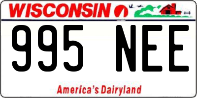 WI license plate 995NEE