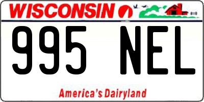 WI license plate 995NEL