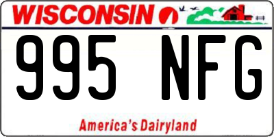 WI license plate 995NFG