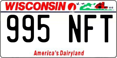 WI license plate 995NFT