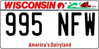 WI license plate 995NFW