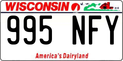 WI license plate 995NFY