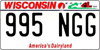 WI license plate 995NGG