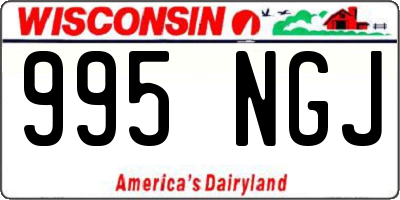 WI license plate 995NGJ