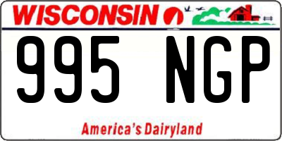 WI license plate 995NGP