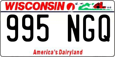 WI license plate 995NGQ