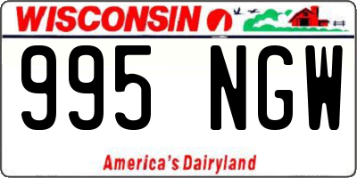 WI license plate 995NGW