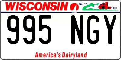 WI license plate 995NGY