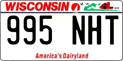 WI license plate 995NHT