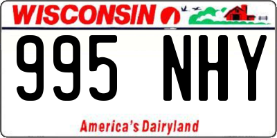 WI license plate 995NHY