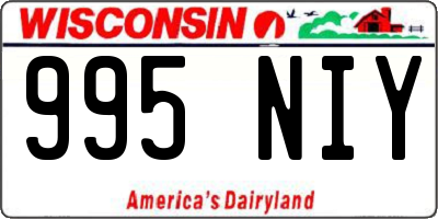 WI license plate 995NIY