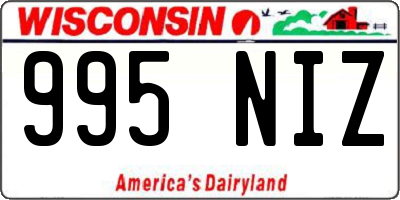 WI license plate 995NIZ