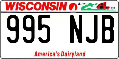 WI license plate 995NJB