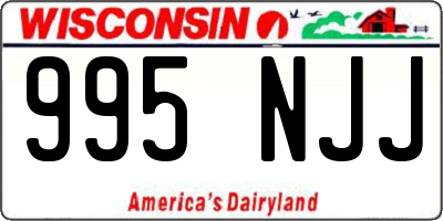 WI license plate 995NJJ