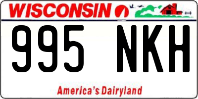 WI license plate 995NKH