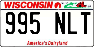 WI license plate 995NLT