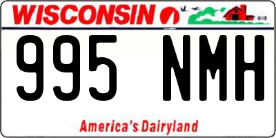 WI license plate 995NMH