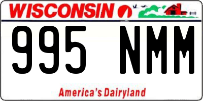 WI license plate 995NMM