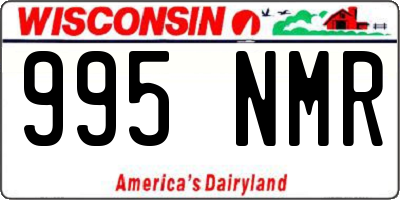 WI license plate 995NMR
