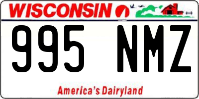 WI license plate 995NMZ