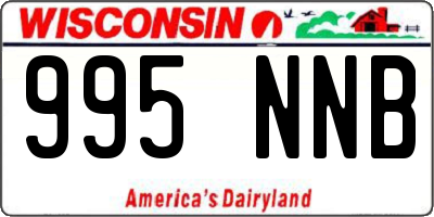 WI license plate 995NNB