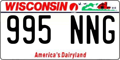 WI license plate 995NNG