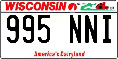 WI license plate 995NNI