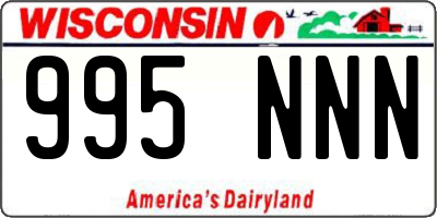 WI license plate 995NNN