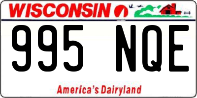 WI license plate 995NQE