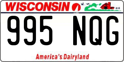 WI license plate 995NQG