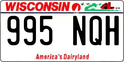 WI license plate 995NQH
