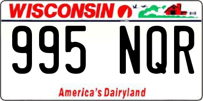 WI license plate 995NQR