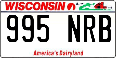 WI license plate 995NRB
