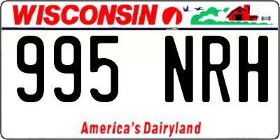 WI license plate 995NRH