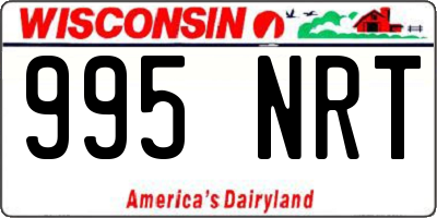 WI license plate 995NRT