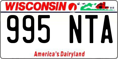 WI license plate 995NTA