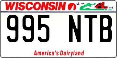 WI license plate 995NTB
