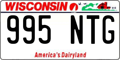 WI license plate 995NTG