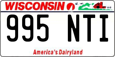 WI license plate 995NTI