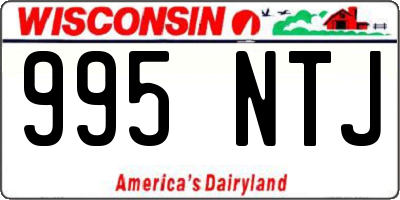 WI license plate 995NTJ