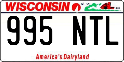 WI license plate 995NTL