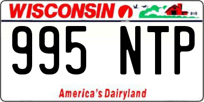 WI license plate 995NTP
