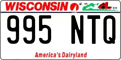 WI license plate 995NTQ