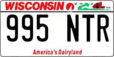 WI license plate 995NTR
