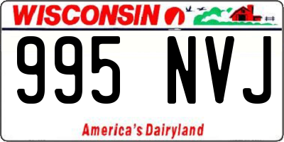 WI license plate 995NVJ
