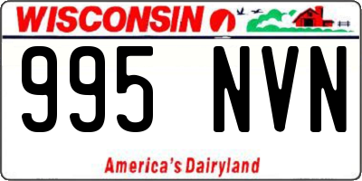 WI license plate 995NVN